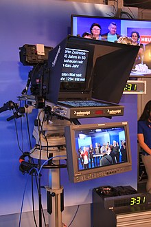 Teleprompter setup